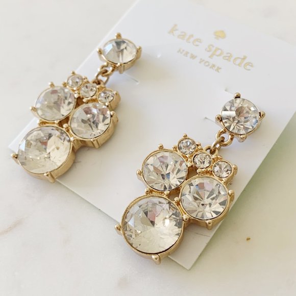 Kate Spade crystal chandelier earrings